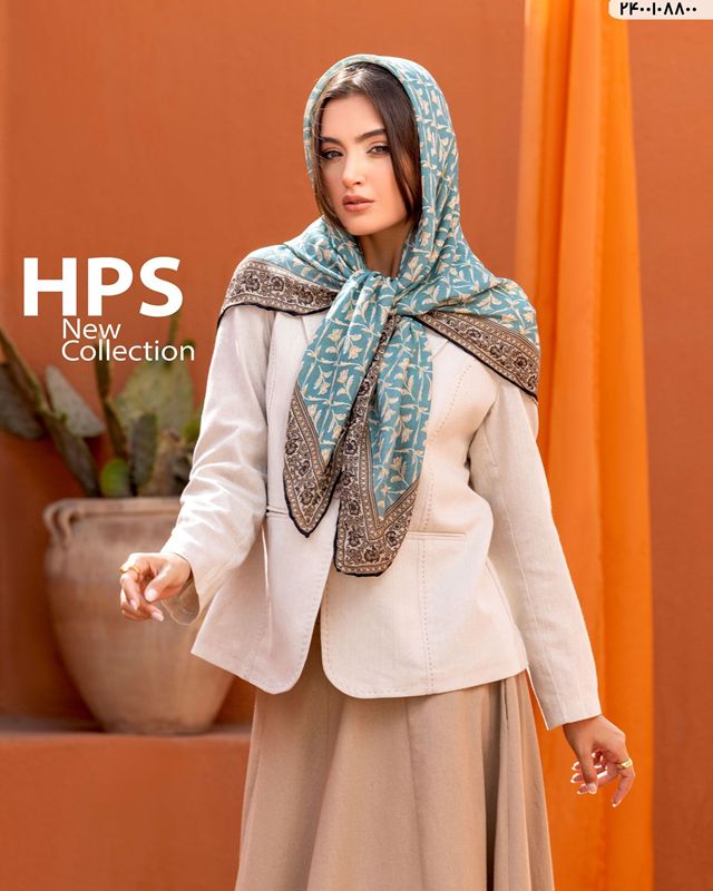 تصویر  روسری گارزا ژاکارد دست دوز 125