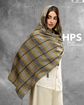 تصویر  شال برشکا دوردوخت منگوله دار