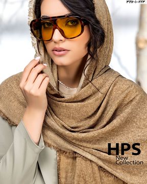 تصویر شال سی ای اسکارف پلیسه چهار طرف ریشه