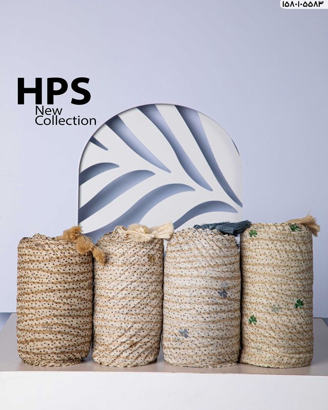 تصویر  شال چاپی پلیسه دور دوخت