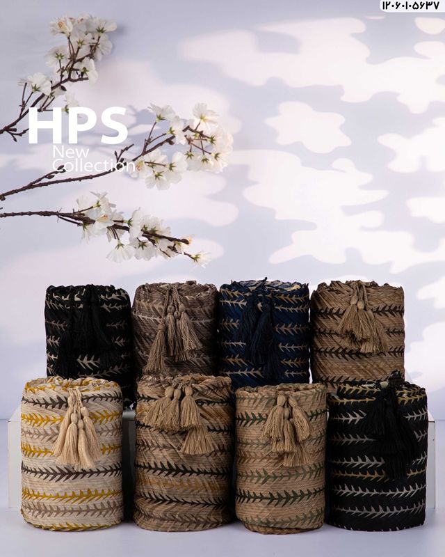 تصویر  شال حریر کجراه پلیسه دوردوخت