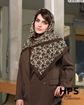 تصویر  روسری نخی‌ژاکارد دوردوخت 100