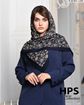 تصویر  روسری نخی‌ژاکارد دوردوخت 100