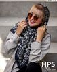 تصویر  روسری نخی‌ژاکارد دوردوخت 100