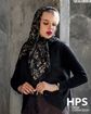 تصویر  روسری نخی‌ژاکارد دوردوخت 100