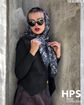 تصویر  روسری نخی‌ژاکارد دوردوخت 100