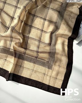 تصویر روسری نخی‌ژاکارد دوردوخت 100