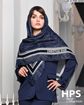 تصویر  روسری نخی‌ژاکارد دوردوخت 100