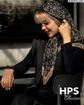 تصویر  روسری نخی‌ژاکارد دوردوخت 100