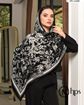 تصویر  شال موندیال پلیسه دوردوخت منگوله‌دار