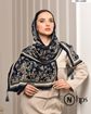 تصویر  شال موندیال پلیسه دوردوخت منگوله‌دار