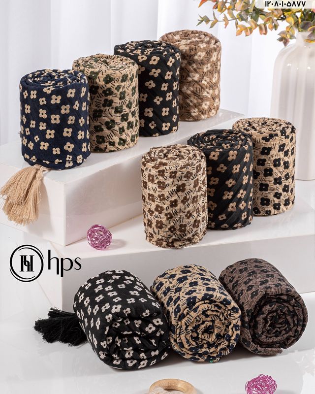 تصویر  شال رته پلیسه دوردوخت