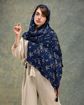 تصویر  شال موندیال پلیسه دوردوخت منگوله‌دار