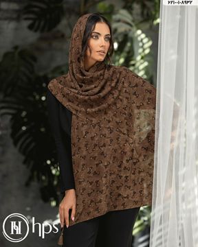 تصویر شال موندیال پلیسه دوردوخت منگوله‌دار