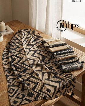 تصویر شال سوپرنخ پلیسه دوردوخت منگوله‌دار