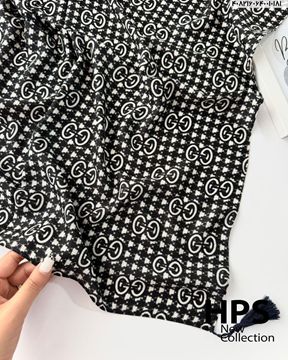 تصویر روسری سی‌آی‌اسکارف دوردوخت منگوله‌دار