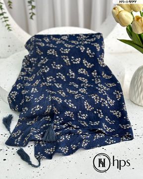 تصویر شال موندیال پلیسه دوردوخت منگوله دار