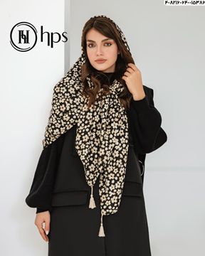 تصویر روسری سی آی اسکارف دوردوخت منگوله دار 140