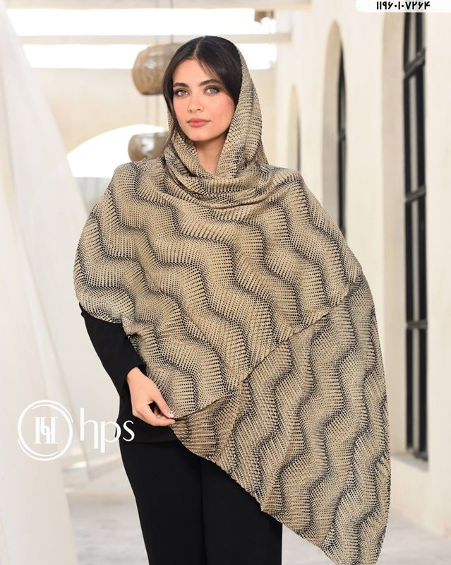 تصویر  شال سی ای اسکارف پلیسه دوردوخت