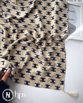 تصویر روسری سی آی اسکارف دور دوخت منگوله دار 140