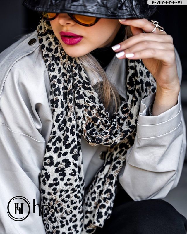 تصویر  شال سی ای اسکارف پلیسه دوردوخت