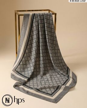 تصویر روسری نخی ژاکارد دور دوخت 120