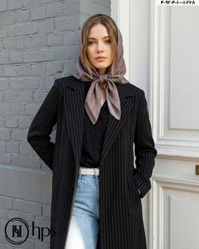 تصویر روسری گارزا ژاکارد سنگ شور دور دوخت 100