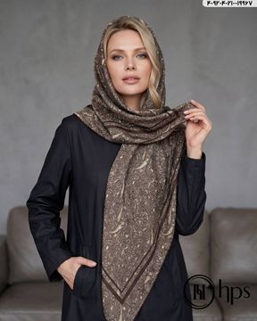 تصویر روسری گارزا ژاکارد دست دوز 110