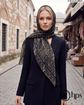 تصویر  روسری گارزا ژاکارد دست دوز 110