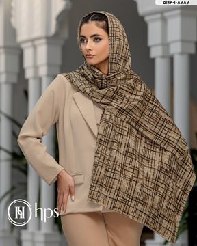 تصویر شال سی ای اسکارف پلیسه دوخت و ریشه