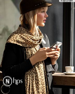 تصویر شال سی آی اسکارف پلیسه دور دوخت