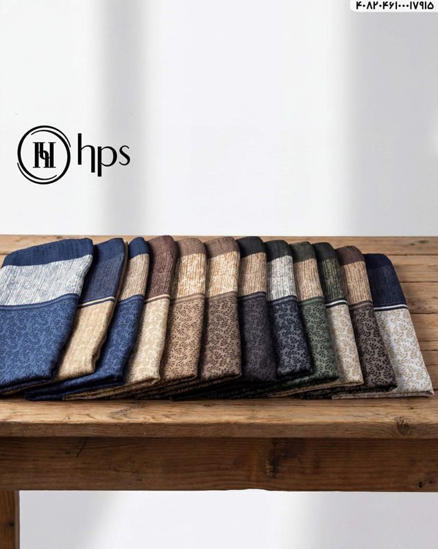 تصویر  روسری نخی ژاکارد دور دوخت 100