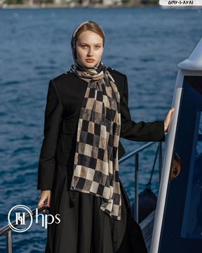 تصویر شال سی ای اسکارف پلیسه دوخت و ریشه