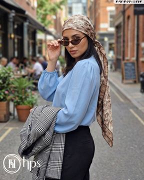 تصویر روسری گارزا ژاکارد دست دوز 120