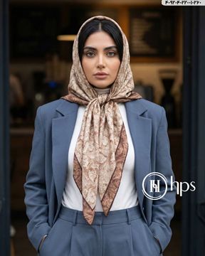 تصویر روسری گارزا ژاکارد دست دوز 120