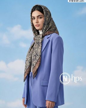 تصویر روسری گارزا ژاکارد دست دوز 120