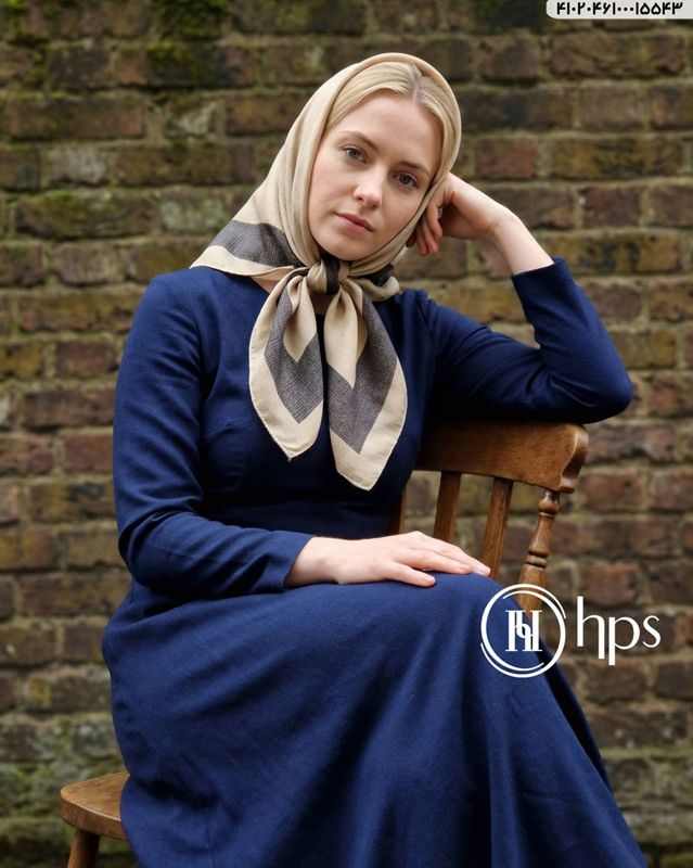 تصویر  روسری درختی دور دوخت 100