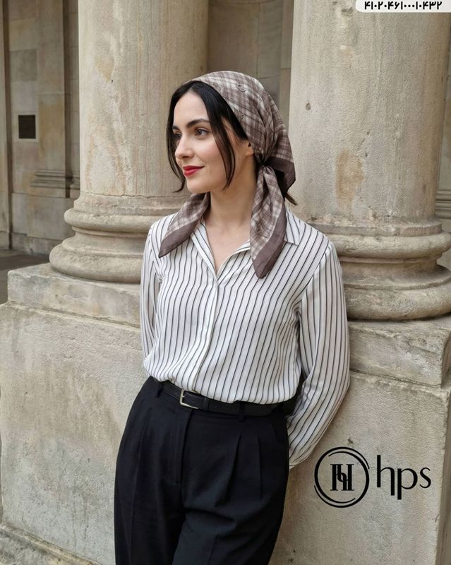 تصویر  روسری درختی دور دوخت 100