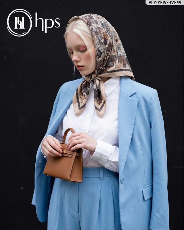 تصویر  روسری تیویل دوردوخت 70