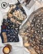 تصویر  روسری نخی کرپ دوردوخت 100