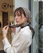 تصویر  روسری نخی کرپ دوردوخت 100
