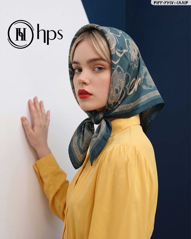تصویر  روسری تیویل دوردوخت 70