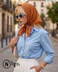 تصویر  روسری تیویل دوردوخت 70