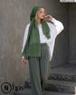 تصویر  شال کنفی سنگشور پلیسه دوخت و ریشه