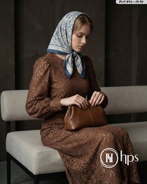 تصویر روسری درختی دوردوخت 100