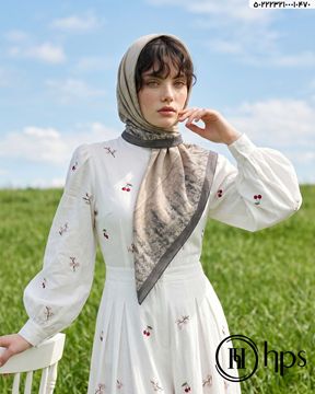 تصویر روسری درختی دوردوخت 100