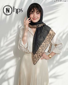 تصویر روسری گارزا ژاکارد دست دوز 120
