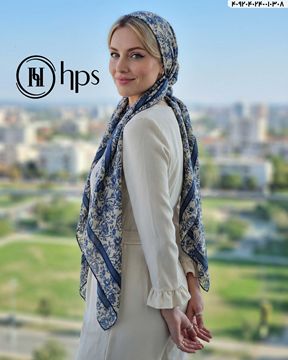 تصویر روسری گارزا ژاکارد دست دوز 140