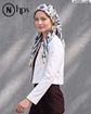 تصویر  روسری نخی کرپ دوردوخت 100