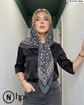 تصویر  روسری گارزاژاکارد دست دوز 140